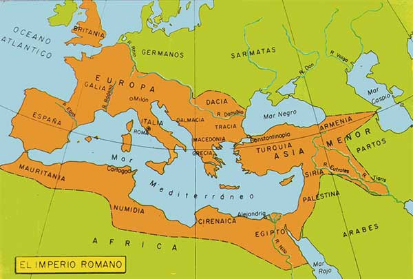 Resultado de imagen para mapa imperio romano