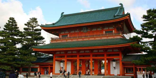 Santuario de Heian en Japón