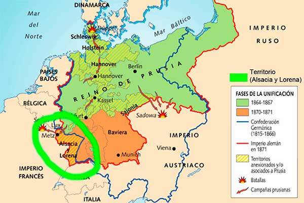 mapa guerra franco-prusiana