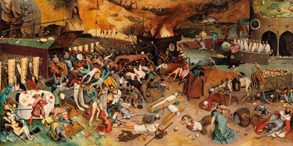 La Peste Negra, El Triunfo de la muerte de Pieter Brueghel