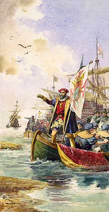Vasco da Gama llega a la India